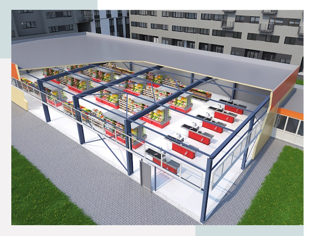 Строительство магазинов в Железногорск от 620 руб. за м²