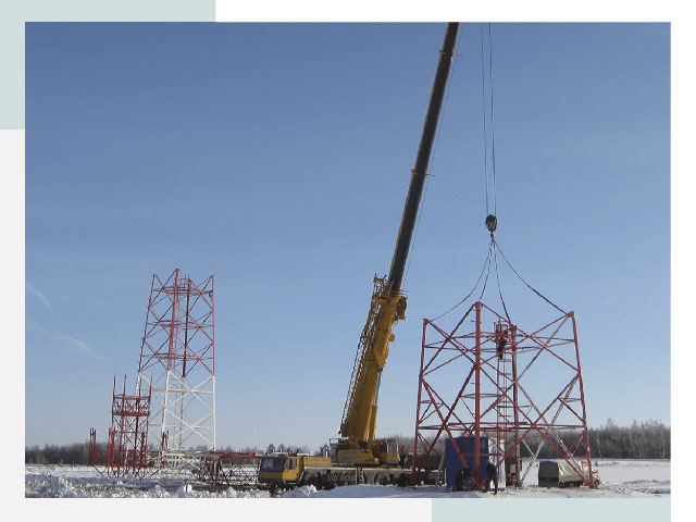 Монтаж вышек связи в Железногорске