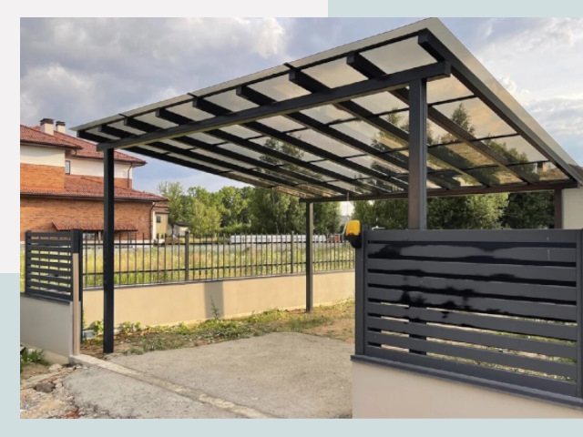 Металлические навесы в Железногорск от 620 руб. за м²