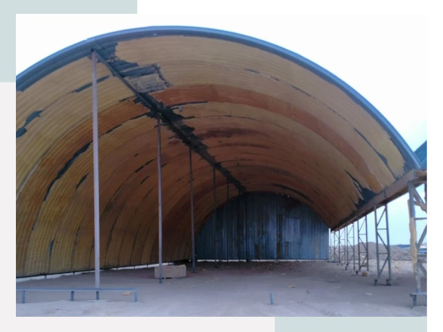 Реконструкция ангаров в Железногорске