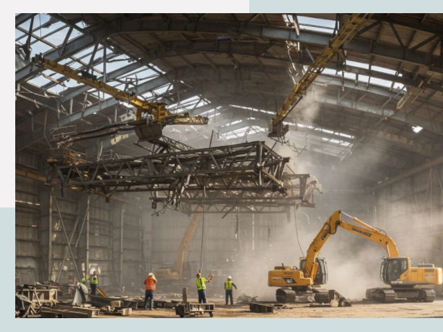 Демонтаж ангаров в Железногорске от 620 руб. за м²