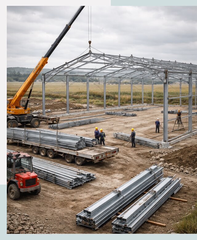 Строительство ангаров для сельхозтехники в Железногорске под ключ