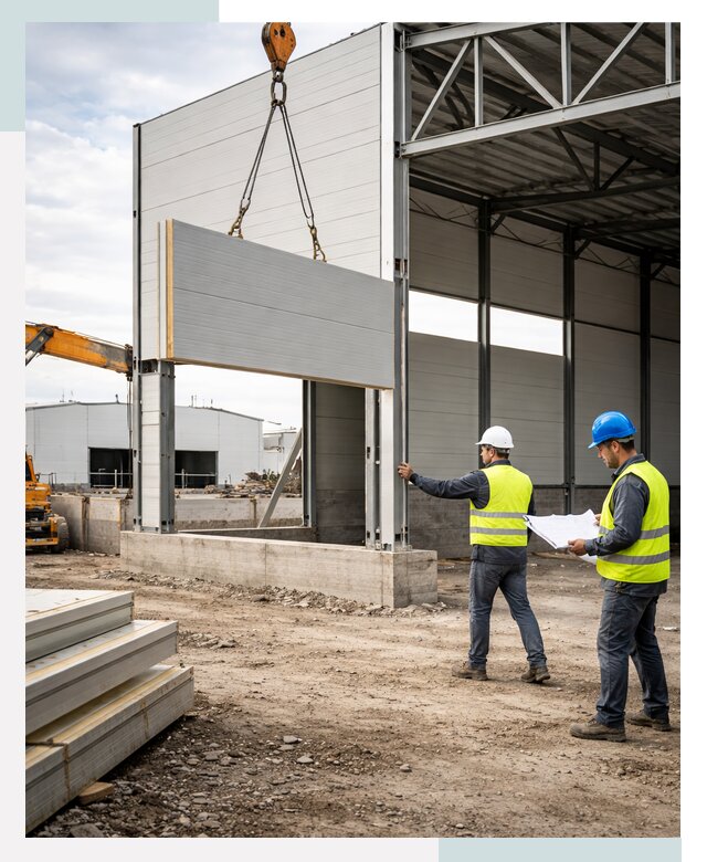 Склад из сэндвич панелей под ключ в Железногорске от 9820 р. | СтальСтрой-Жлр