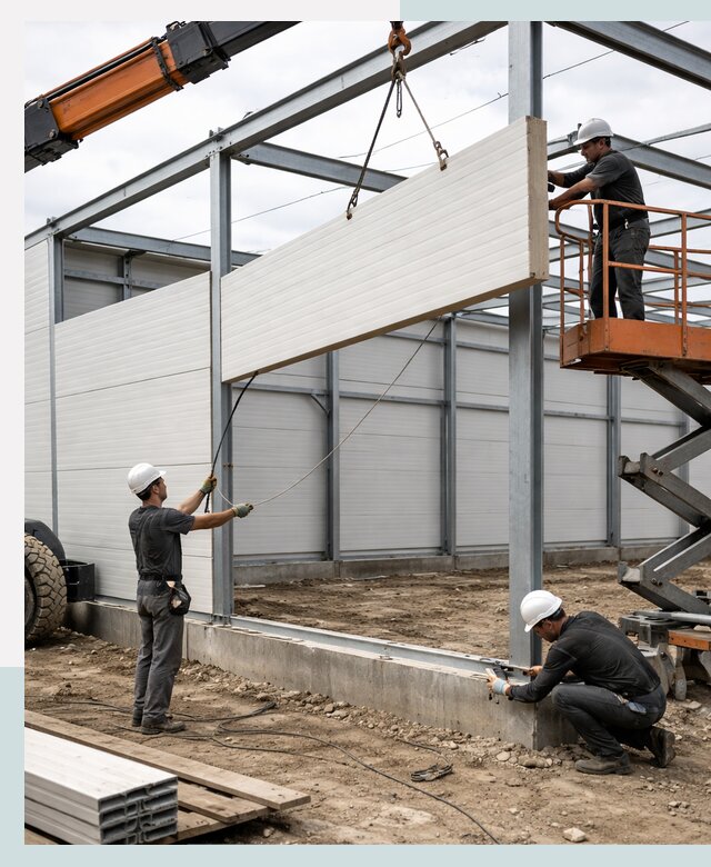 Строительство складов из сэндвич панелей в Железногорске под ключ
